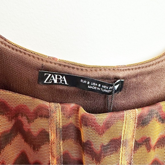 Zara | Corsetry Tulle Boned Corset Top NWT - Picture 9 of 13